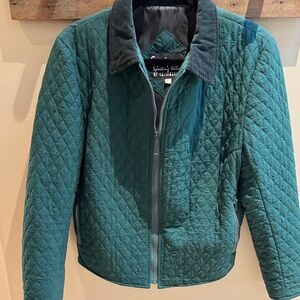 Equipage‎ Teal-green Quilted Jacket